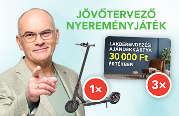 Jövőtervező nyereményjáték - Lakberendezési ajándékkártya 30000 Ft értékben
